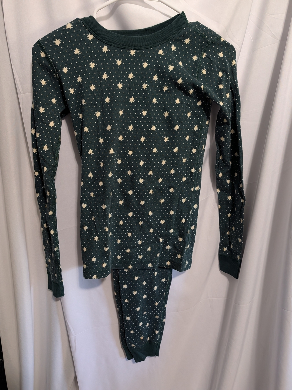 Hanna Andersson Forest Green Christmas Tree Pajama Set